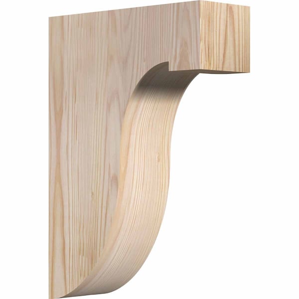 Ekena Millwork Del Monte Smooth Corbel, Douglas Fir, 3 1/2"W x 10"D x 14"H COR04X10X14DEL00SDF - main
